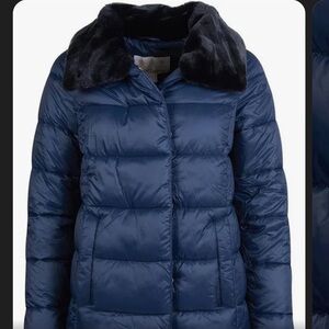 Barbour Mullein Puffy Jacket with Faux fur collar Sz 6